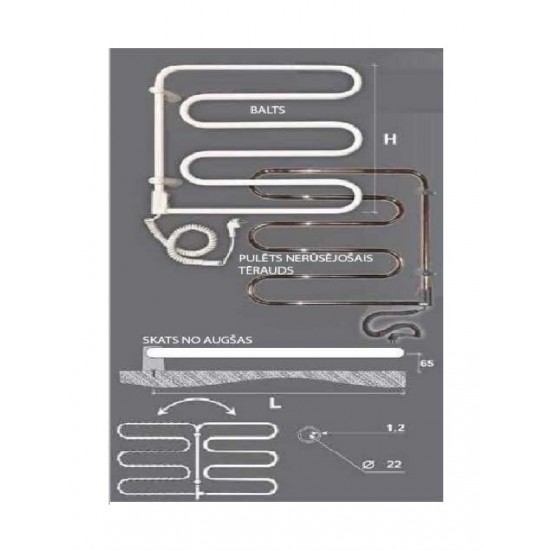 Dvieļu žāvētājs L-520 C-560 (elektr) 3V, PULETS3/4