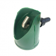 Atsaites uzgalis ar āķi RAL6005 zaļš Ø38mm