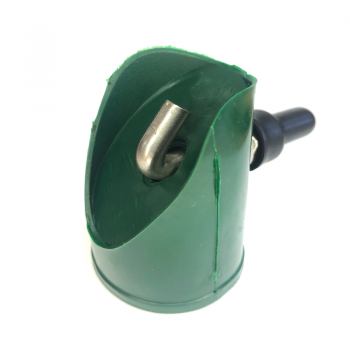 Atsaites uzgalis ar āķi RAL6005 zaļš Ø38mm