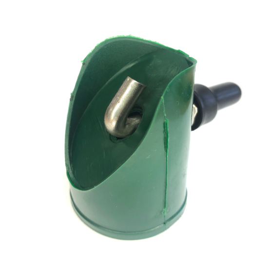 Atsaites uzgalis ar āķi RAL6005 zaļš Ø38mm