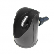 Atsaites uzgalis ar āķi RAL9005 melns Ø48mm