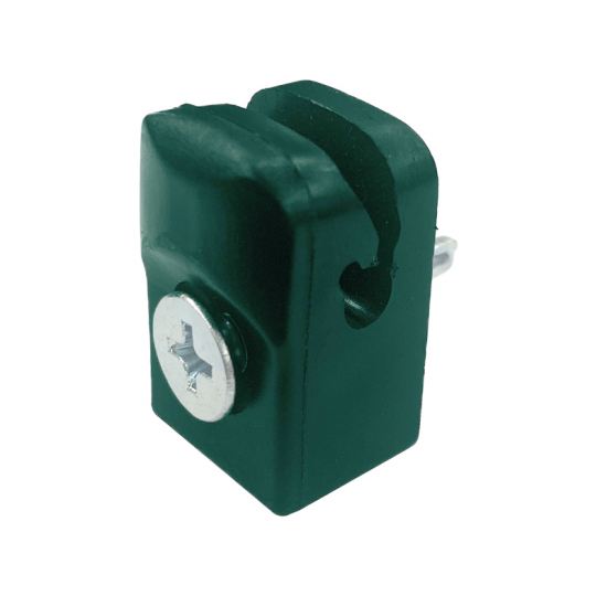 Plastmasas klipši stabiem + skrūve RAL6005 zaļš 1 GAB / PC