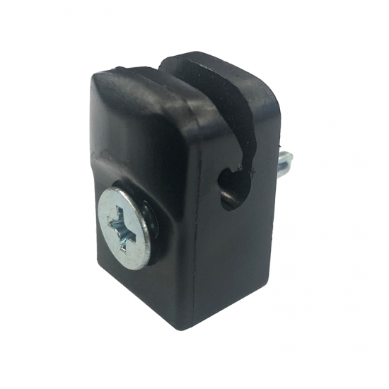 Plastmasas klipši + skrūve RAL9005 melns 1 GAB / 1 PC