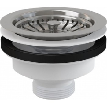 Sifona izplūde A37 1"1/2 ar nerūsējoša tērauda resti Ø115