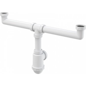 Sifons dubultai izlietnei A448-DN50/40 1"1/2 ar uzgriežņiem