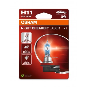 OSRAM NIGHT BREAKER LASER +150% H11 55W12V PGJ19-2