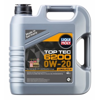 LIQUI MOLY Motoreļļa Top-Tec 6200 0W-20 4L