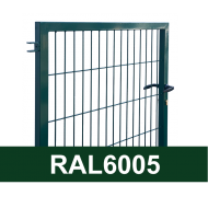 Kvadrātprofilu vārtu vērtne W1M RAL6005 zaļš H1.73 W1.0m