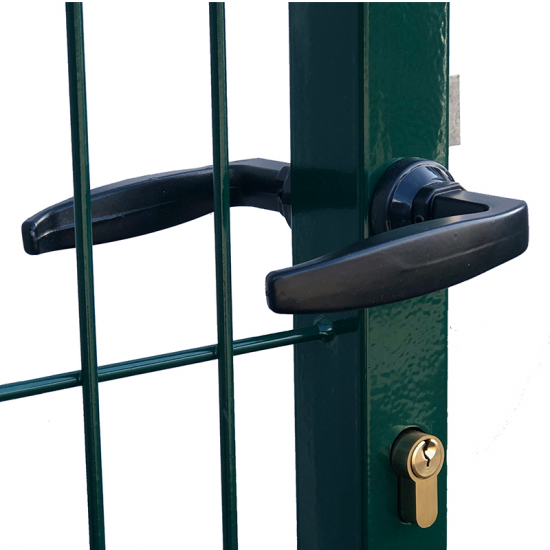 Kvadrātprofilu vārtu vērtne W1M RAL6005 zaļš H1.73 W1.0m