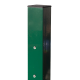 Kvadrātprofilu vārtu stabs RAL6005 zaļš H2500/60*60/2mm-1.73m vārtiem