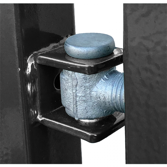 Kvadrātprofilu vārtu vērtne W1M RAL7016 pelēks H1.2 W1.0m