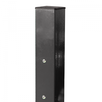 Kvadrātprofilu vārtu stabs RAL7016 pelēks H1900/80*80/2mm-1.2m vārtiem