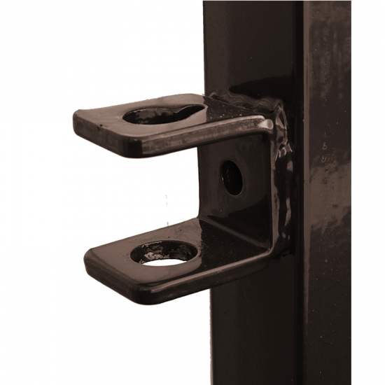 Kvadrātprofilu vārtu vērtne W1M RAL8017 brūns H1.2 W1.0m