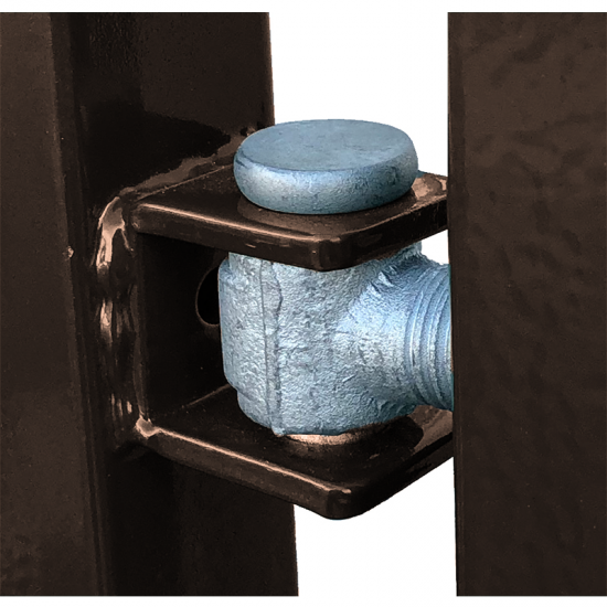 Kvadrātprofilu vārtu vērtne W1M RAL8017 brūns H1.5 W1.0m