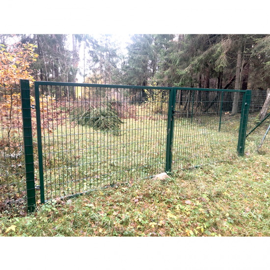 Kvadrātprofilu vārtu vērtnes W4M RAL7016 pelēks H1.2 W4.0m