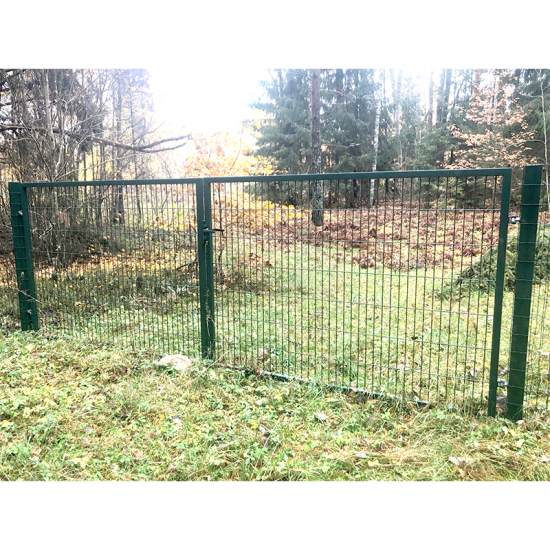 Kvadrātprofilu vārtu vērtnes W4M RAL7016 pelēks H1.5 W4.0m