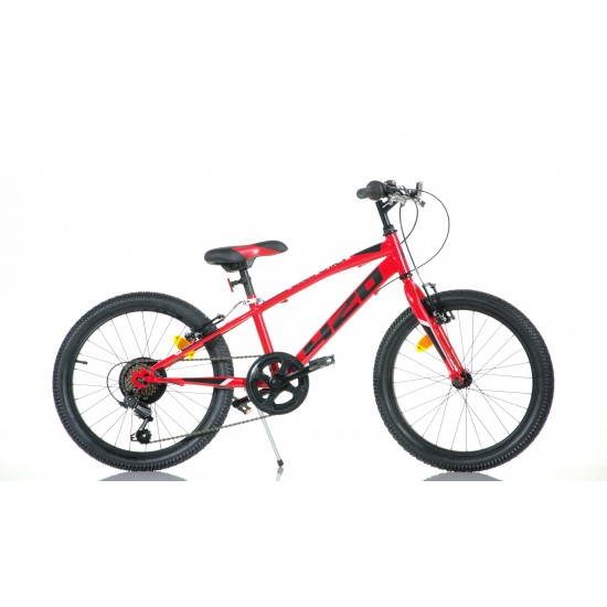Bērnu velosipēds 20'' ''420 SPORT'', sarkans/melns, 6 ātrumi