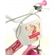 Bērnu velosipēds Bimbo Bike 16'' ''UNICORN STAR'', balts/ rozā