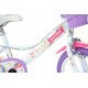 Bērnu velosipēds Bimbo Bike 14'' ''UNICORN'', balts/ violēts/ rozā