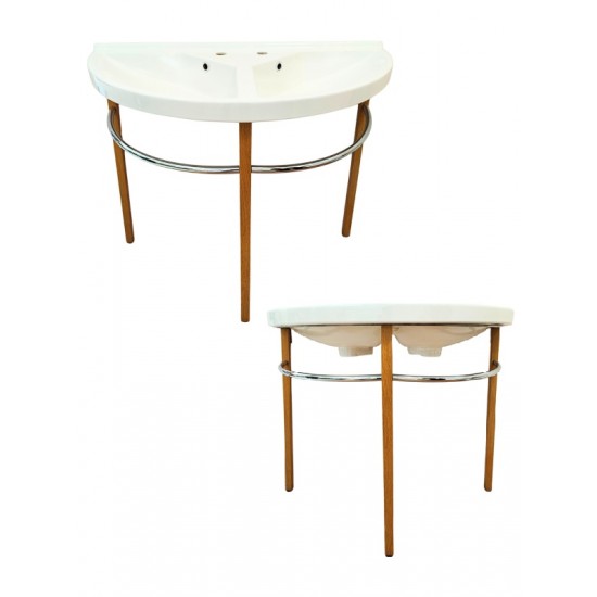 Keramiskā izlietne(dubulta) ar statīvu, LUNA