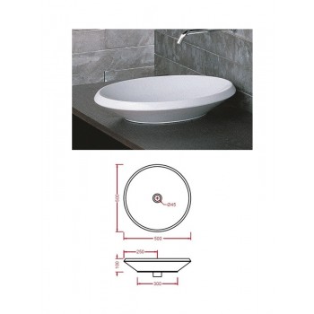 Keramiskā izlietne L920, balta, PLAY