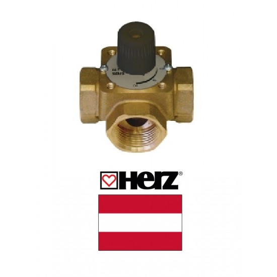 Jaucējvārsts ar rokt.3-ceļu 3/4 1213702, HERZ PN10