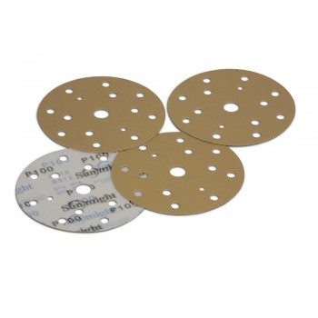 Sunmight GOLD Slīpdiski uz papīra pamatnes, D150mm, 15 caurumi, p500