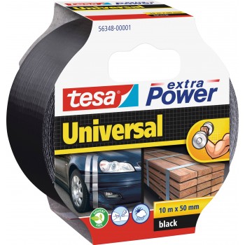 TESA XP Universal Auduma lente melna 10m : 50mm