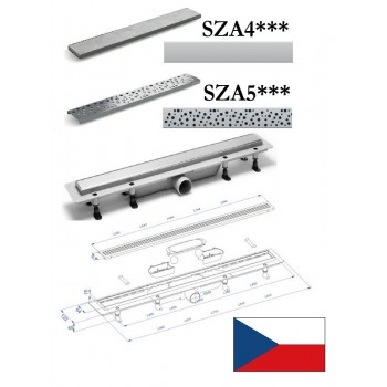 Grīdas ūdens noteka (nerūs.tēr.) SZA5850, 855MM