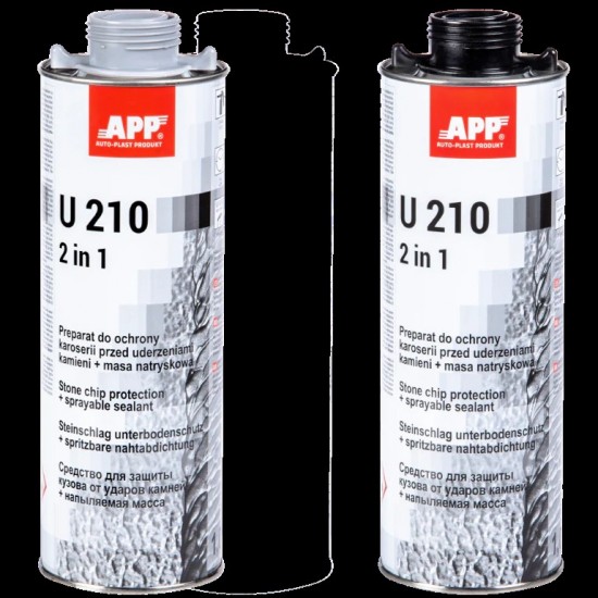 APP Izsmidzināma aizsargmasa U210, Pelēka