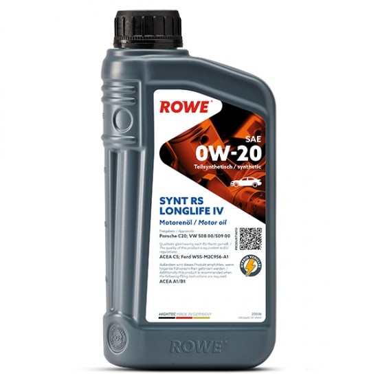 ROWE SYNT RS LONGLIFE IV SAE 0W-20 1L