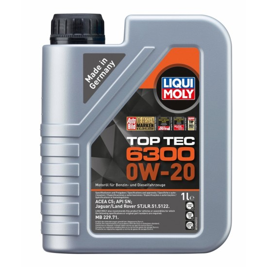LIQUI MOLY Motoreļļa Top-Tec 6300 0W-20 1L