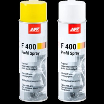 APP Vasks F400 aerosolā, 0.5L Caurspīdīga