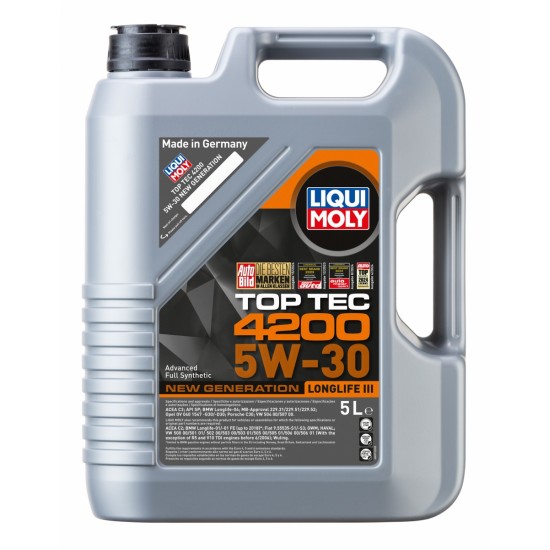 LIQUI MOLY Motoreļļa Top-Tec 4200 5W-30 5L