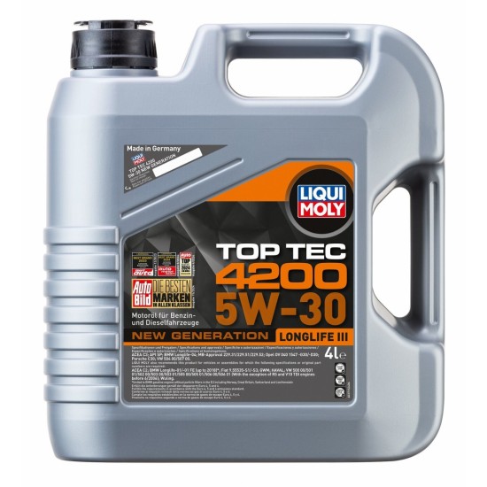 LIQUI MOLY Motoreļļa Top-Tec 4200 5W-30 4L