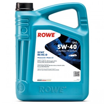 ROWE SYNT RS HC-D SAE 5W-40 5L