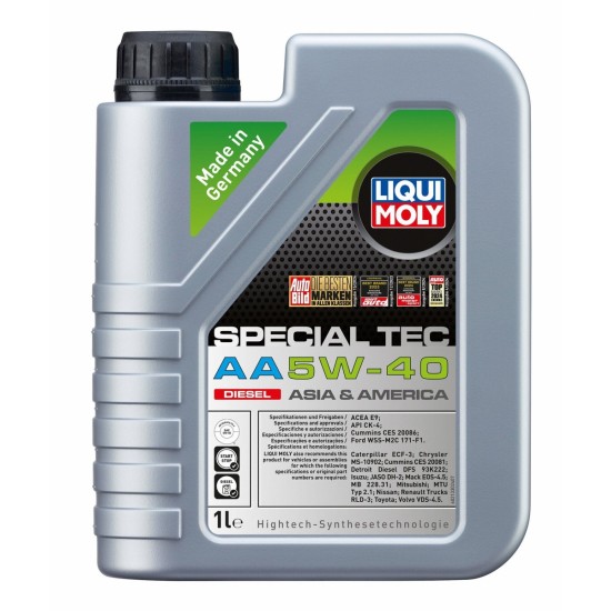 LIQUI MOLY Sintētiskā eļļa TEC AA 5W40 Diesel 1L