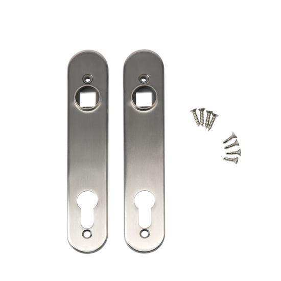 Alumīnija uzlika ievietošanas slēdzenēm 3020-HYB (2 gabali) alumīnija/sudraba- 32*180/92mm