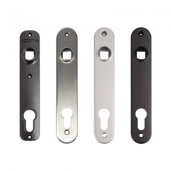 Alumīnija uzlika ievietošanas slēdzenēm 3020-HYB (2 gabali) ner.tēr./sudraba- 35*185/92mm