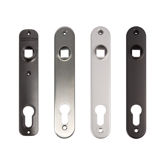 Alumīnija uzlika ievietošanas slēdzenēm 3020-HYB (2 gabali) ner.tēr./sudraba- 35*185/92mm