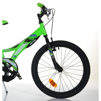 Bērnu velosipēds 20’’ "BULLET", melns/zaļš