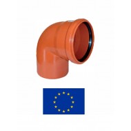 Ārdarbu līkums PVC DN125/87^ 851, 125/87^