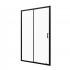 Dušas durvis VENTO Asti 100X195 cm, stikls 6mm Easy Clean caurspīdīgs, melns profils
