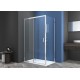 Dušas durvis VENTO Asti 100X195 cm, stikls 6mm Easy Clean caurspīdīgs, hromēts profils