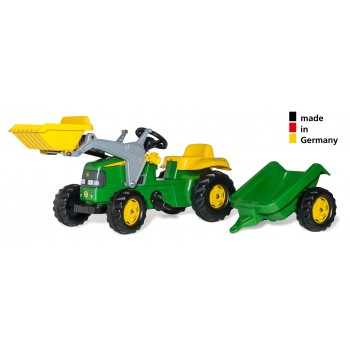 RollyKid John Deere: Traktors, iekrāvējs un piekabe