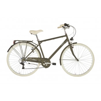 Vīriešu pilsētas velosipēds Sharin 28 Man 6S, 28", Olīvzaļš