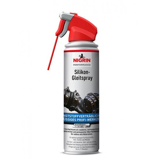 NIGRIN augstas veiktspējas silikona smērvielas aerosols (500 ml)