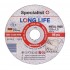SPECIALIST+ metāla griešanas disks LONG LIFE, 125 x 1 x 22 mm