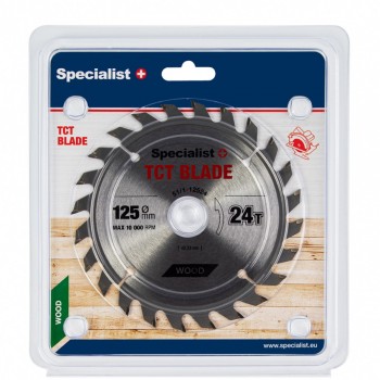 SPECIALIST+ griešanas disks, 125 x 24T x 22 mm