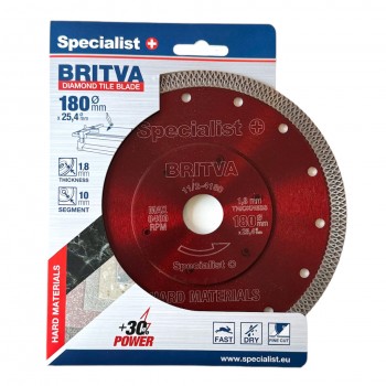 SPECIALIST+ dimanta disks BRITVA, 180 x 1.8 x 25.4 mm